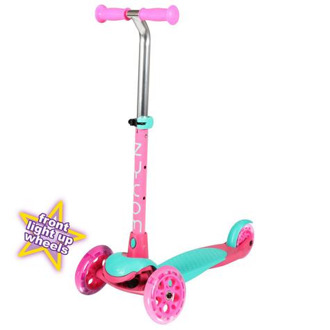 Zycom Zing Inc Light Up Wheels - Teal / Pink 3 Wheel Scooter